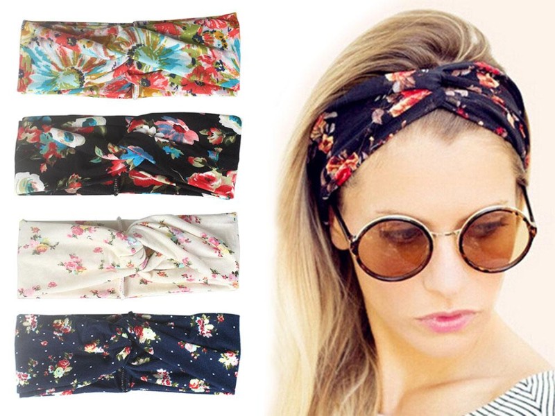 Women Headband HairBand Floral Style 4pcs