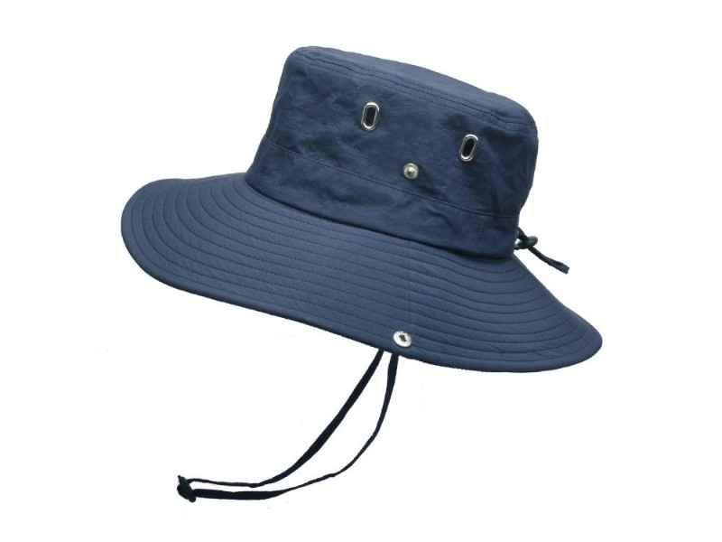 Men Sun Hat Wide Brim Bucket Hat Navy Blue