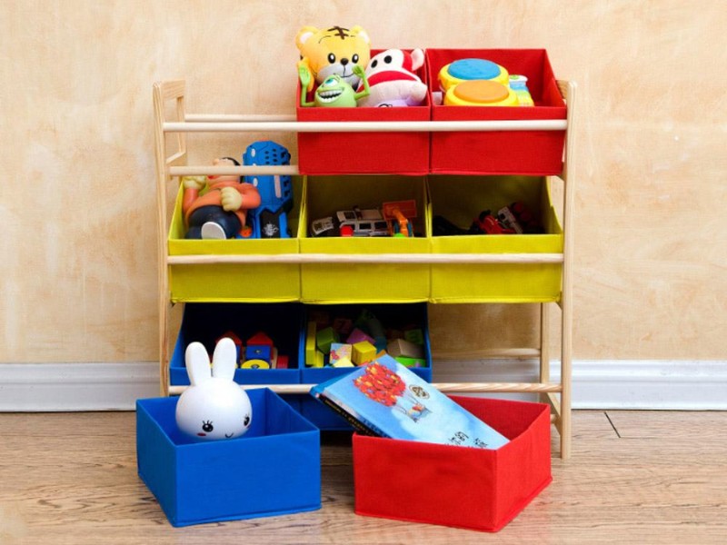 Children Toy Organizer with 9 Storage Bins