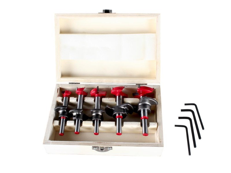 5Pcs Woodworking  Forstner Drill Bit Set with Box