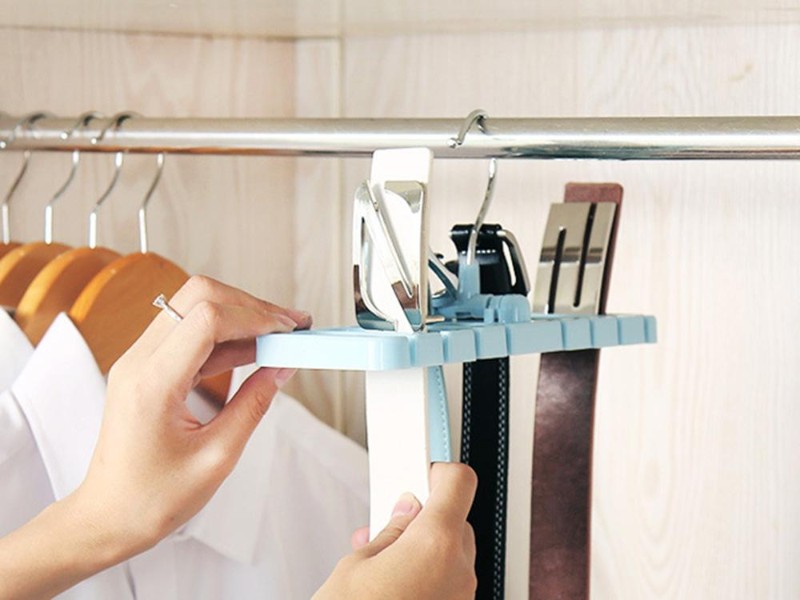 Tie Belt Organizer Rotating Rack