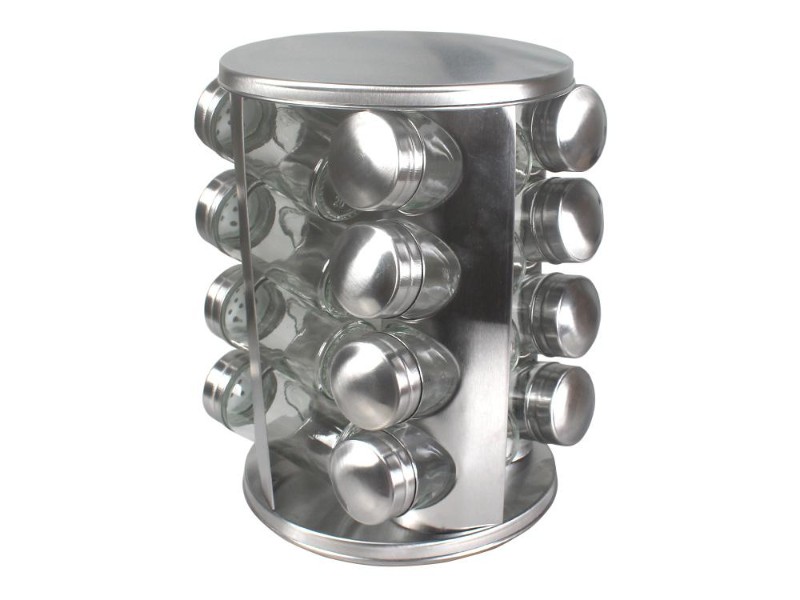 Revolving Spice Tower Spice Rack Set of 16 Spice Jars