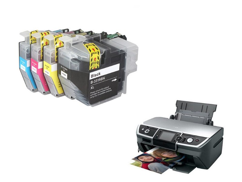 4pcs Ink Cartridge for Brother LC3319XL