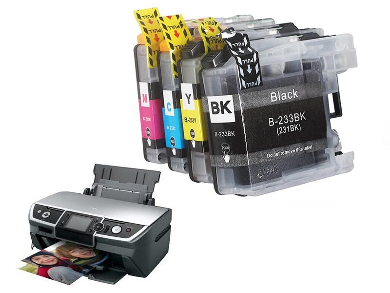 LC233 Compatible Ink Cartridge Set for Brother Printers