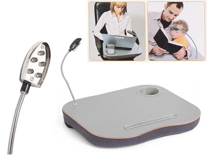 thumbnail image 2 of Denny International Laptop Cushion Tray With LED Light And Cup Holder - Pink - LTC-12 2 of 6