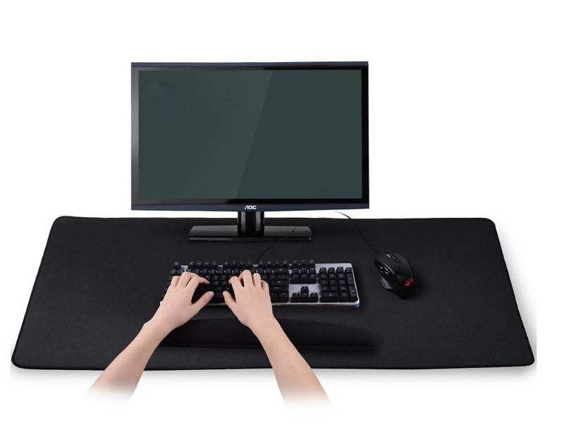Black Large Keyboard Gaming Mouse Pad