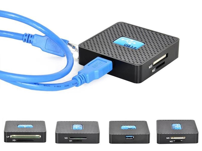 SuperSpeed USB 3.0 All-In-One Card Reader - 5Gbps