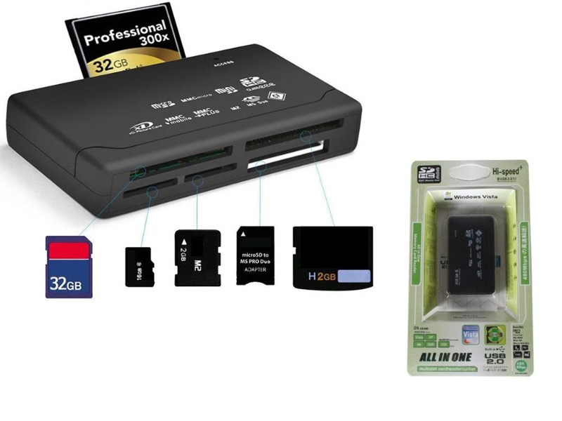 6-in-1 Card Reader USB External