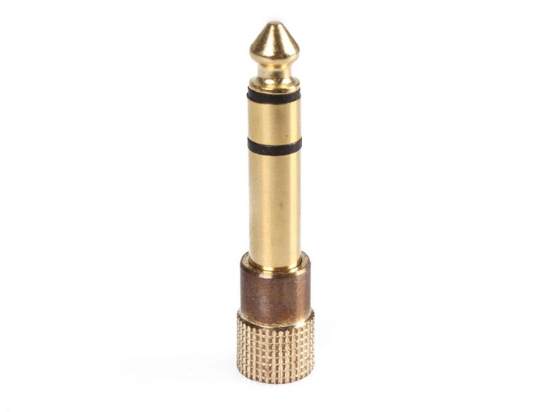 Gold Plated Headphone Adapter for 3.5mm Jack to 6.3mm Jack