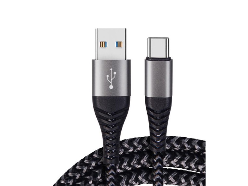 60W Braided USB-C Fast Charging & Data Cable (2m)