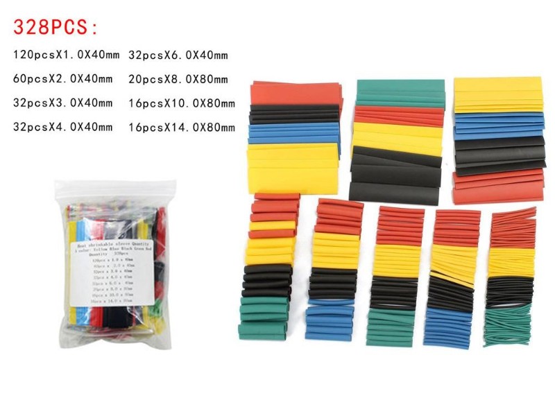 Cable Heat Shrink Tubing Set 328pcs