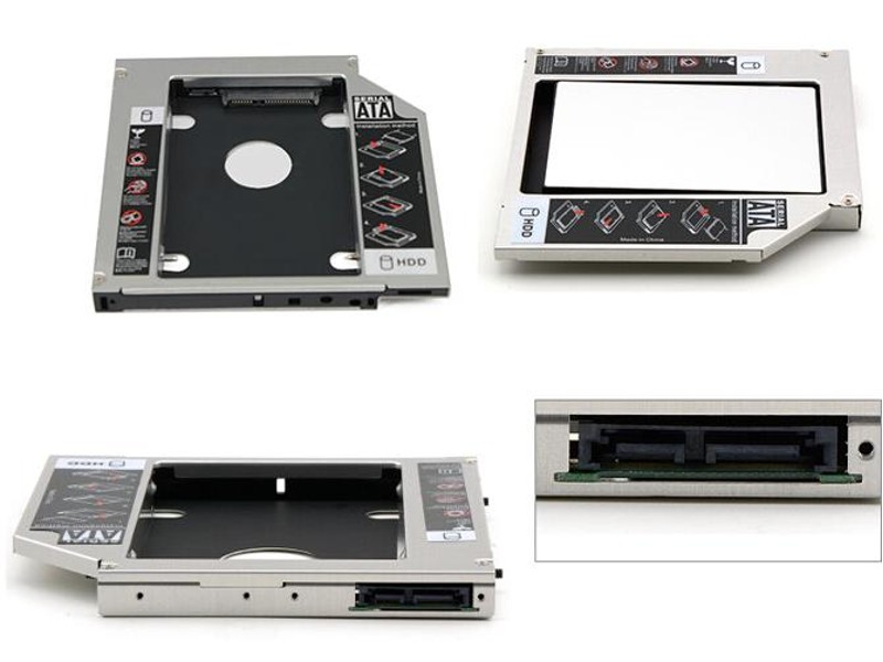 SATA SSD HDD in 12.7mm SATA DVD Caddy Tray