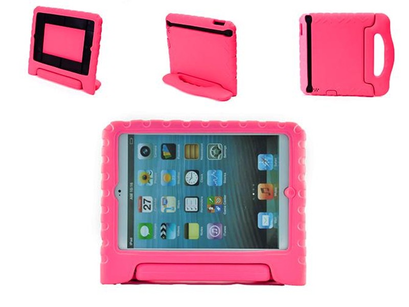 Pink Thick Foam EVA Cover Case Stand Handle for iPad Mini