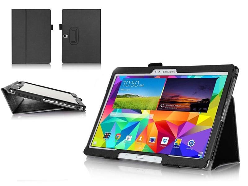 Black Leather Case for Samsung Galaxy Tab 4 10.1" T530