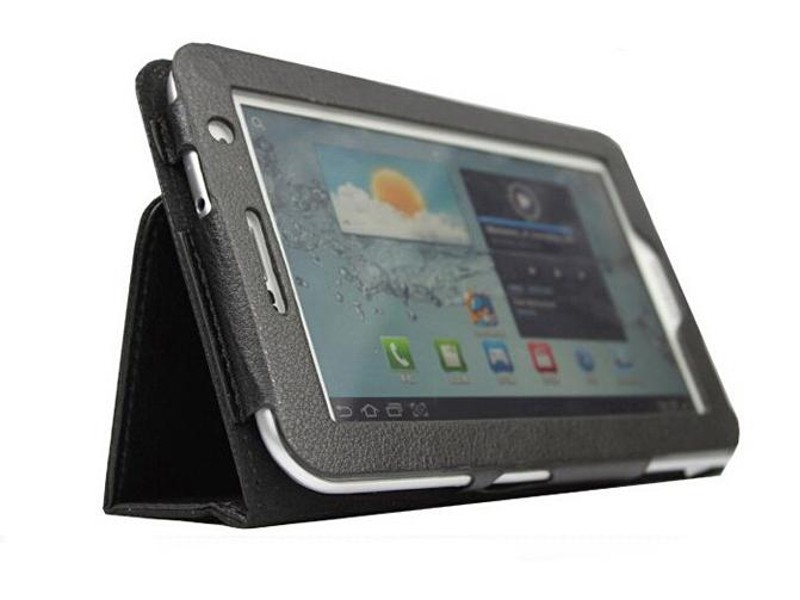Galaxy Tab 3 Lite 7" Leather Case + SP + Pen Black