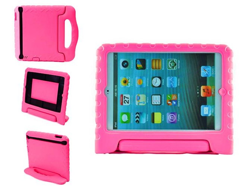 Pink Thick Foam EVA Cover Case Stand with Handle for iPad 2 3 4