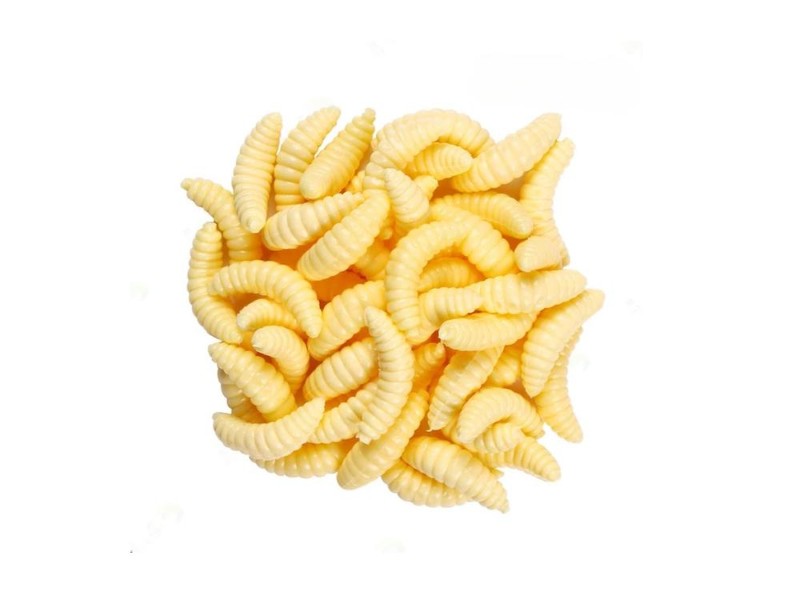 50pc Soft Artificial Bread Worm Fishing Lures