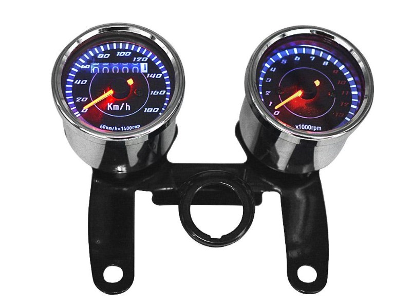 Motorcycle LED Digital Tachometer Odometer