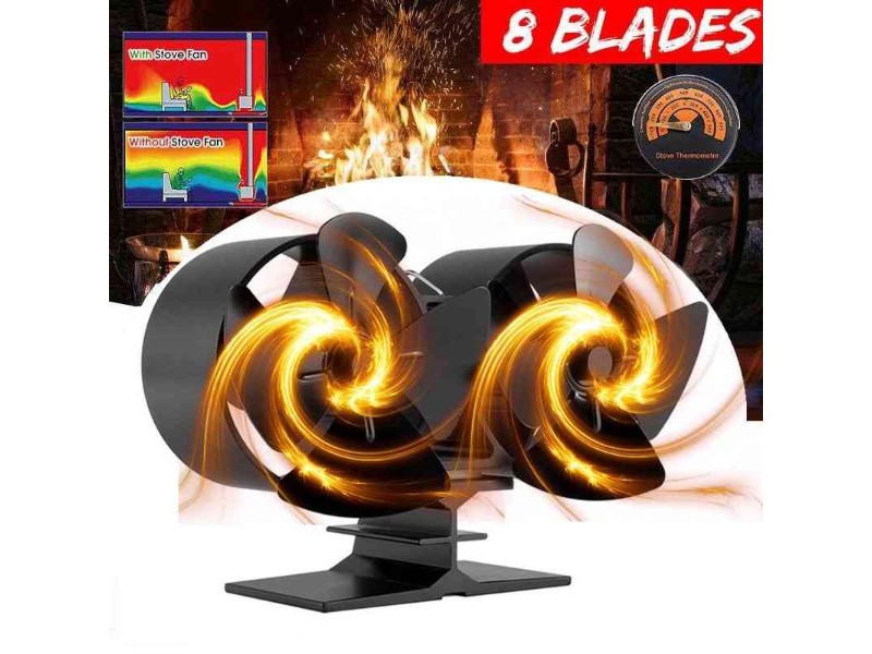 Wood Stove Double Motors Fan