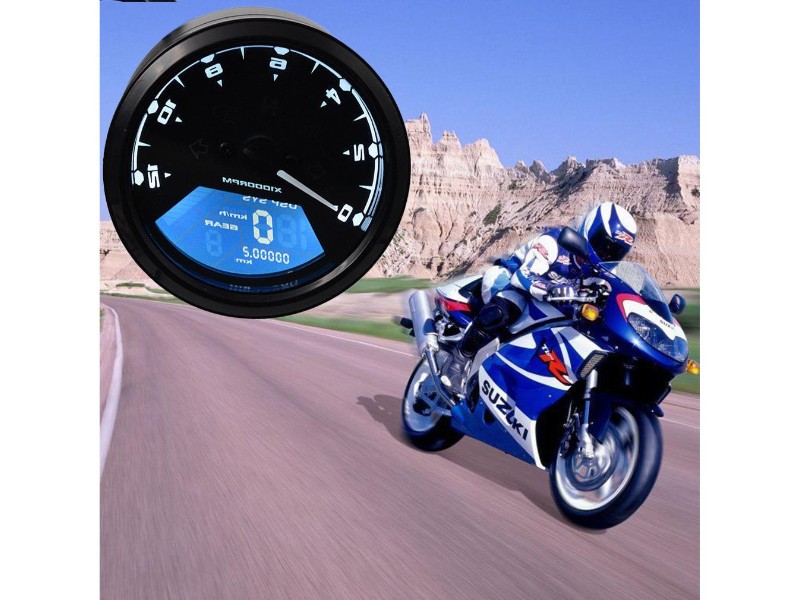 LCD Screen Motorcycle Analog Tachometer