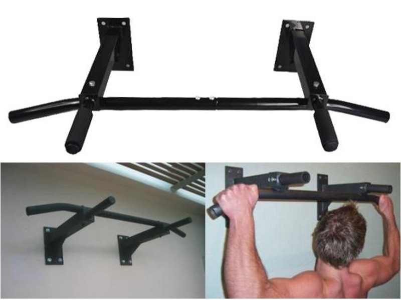 Wall-Mounted Pull Up/Chin Up Bar