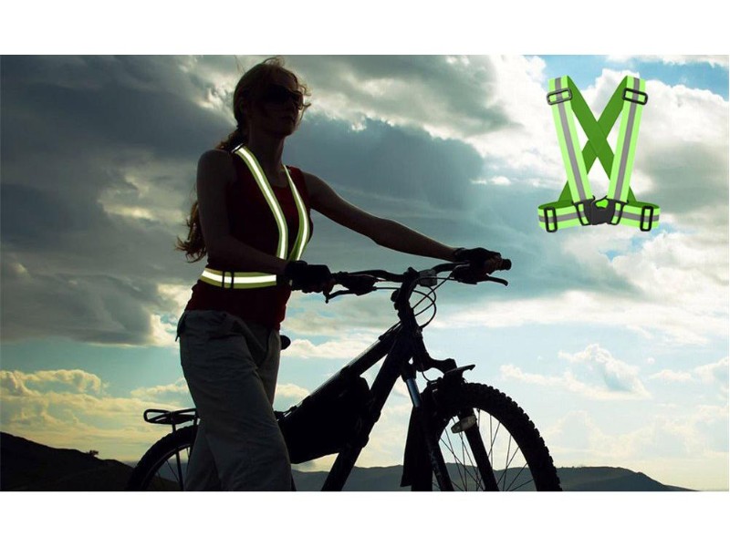 Green Safety Visibility Reflective Belt for Outdoor Sports