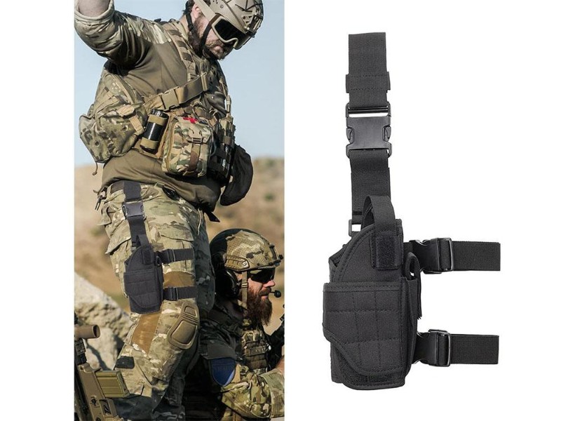 Tactical Drop Leg Holster for Pistol & Magazine