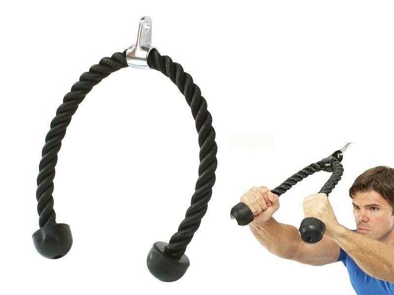 Tricep Rope Double End Rubber Knob Muscle Building