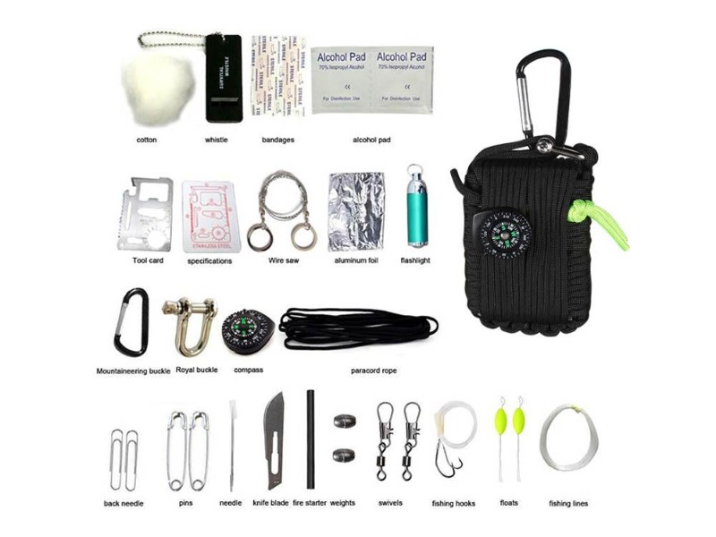 Camping Equipmency Emergency Tool Survival Kit