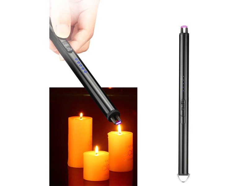 Matte Black Rechargeable USB Arc Lighter