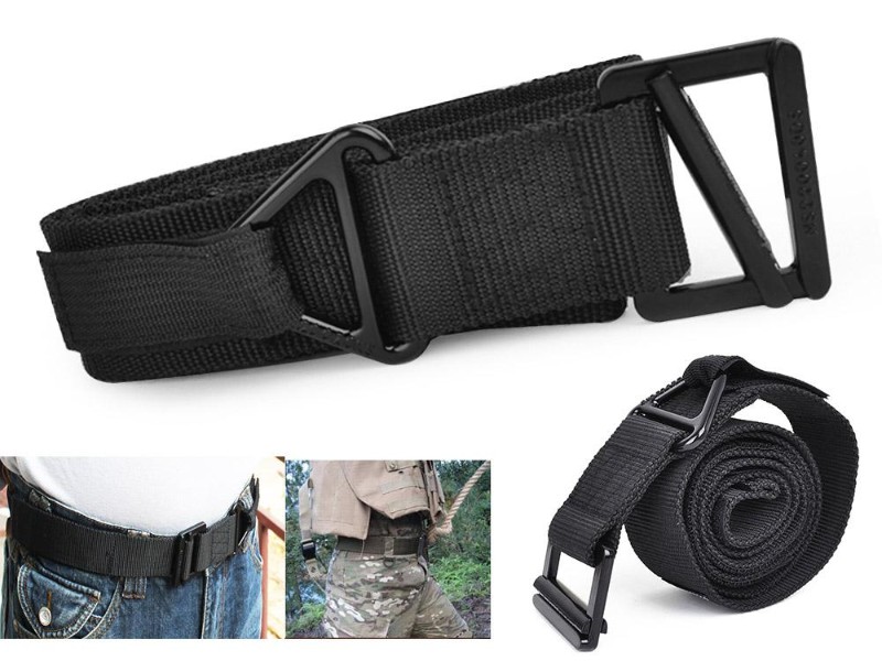 Black Drrable Nylon Tactical Duty Belt