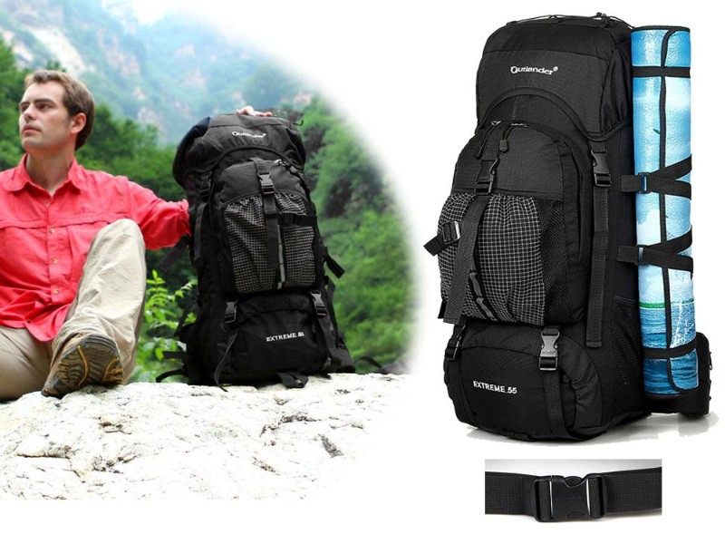 Waterproof Hiking Backpack Outdoor Sports Camping Bag 55L