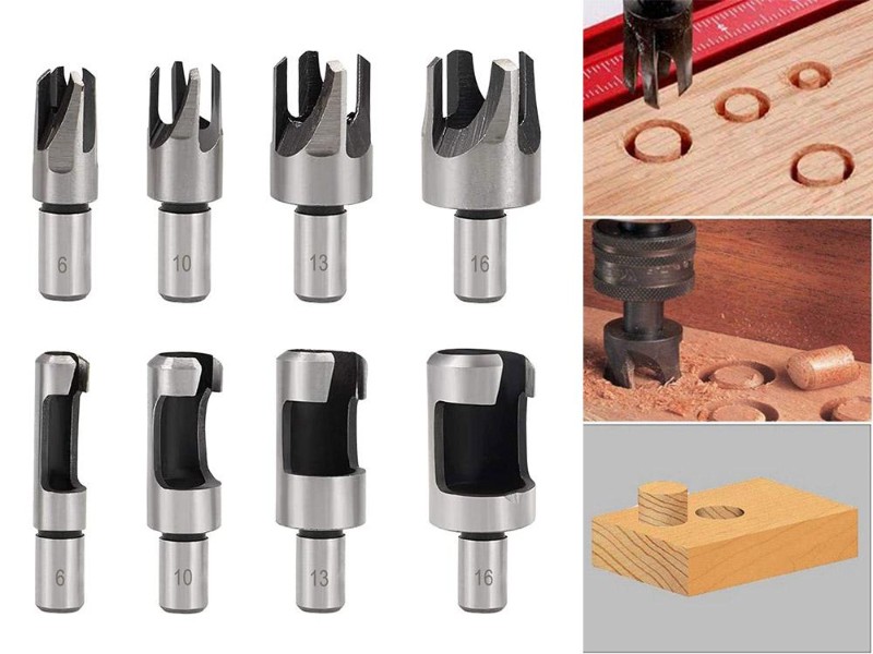 Wood Plug Cutters Drill Bit Set 8PCS