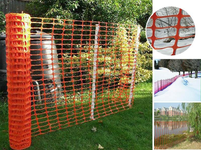 Orange Safety Fencing Mesh Barrier Net 50M