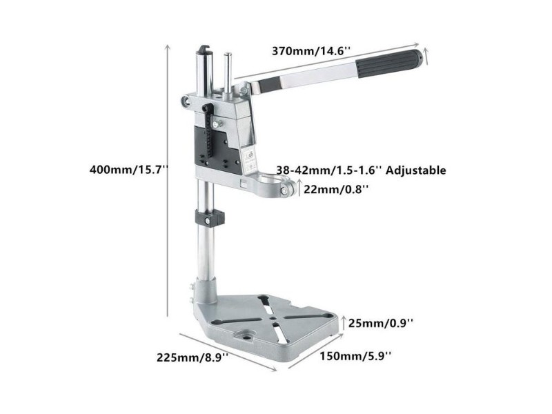 Adjustable Drill Press Stand for 38-42mm Electric Drills
