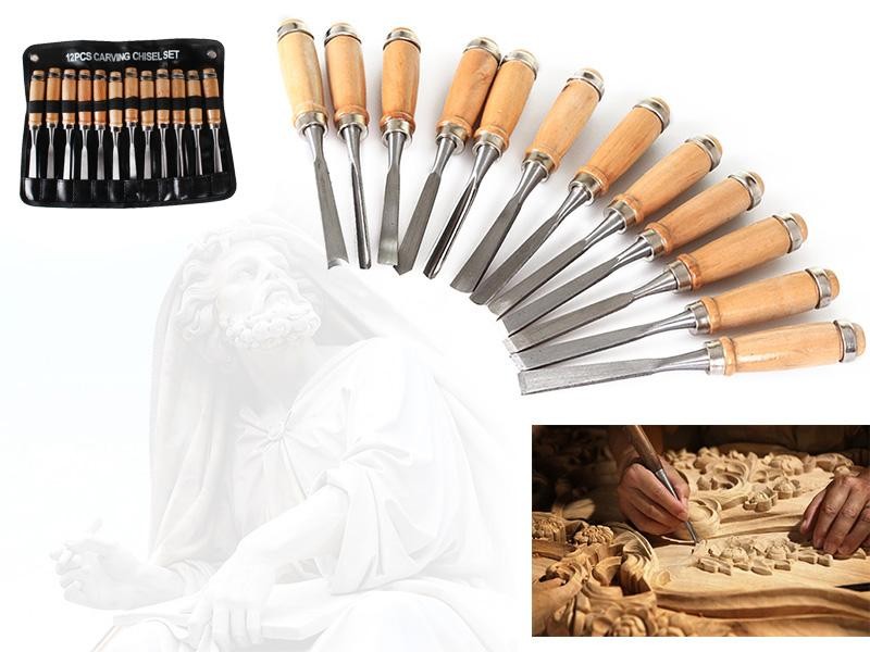 Wood Carving Chip Carving Tools 12PCS