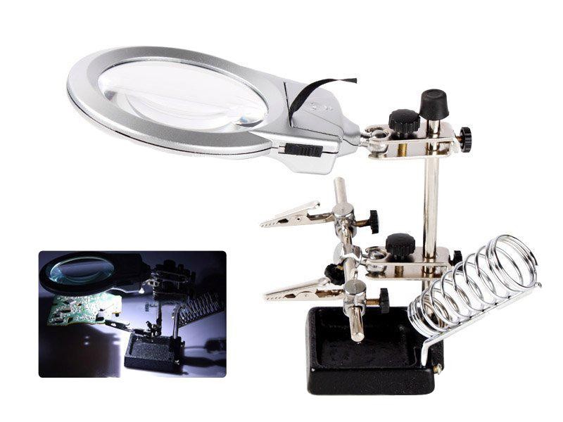 Workstation with 2X Magnifying Glass & Lights
