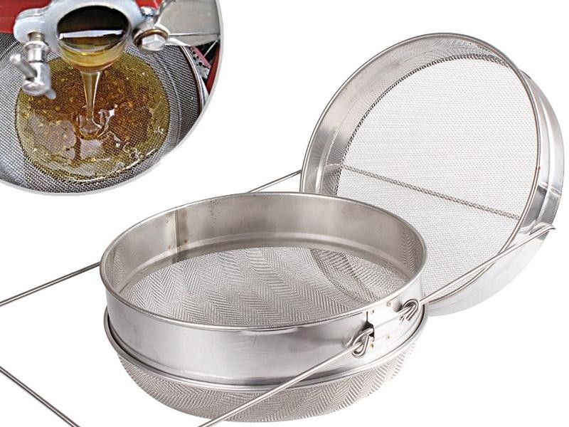 304 Stainless Steel Dual Honey Strainer Sieve