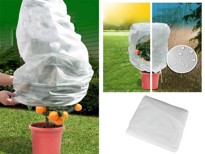2pcs Cold Weather Plant Cover Plant Protection Blanket 1.2x1.8m