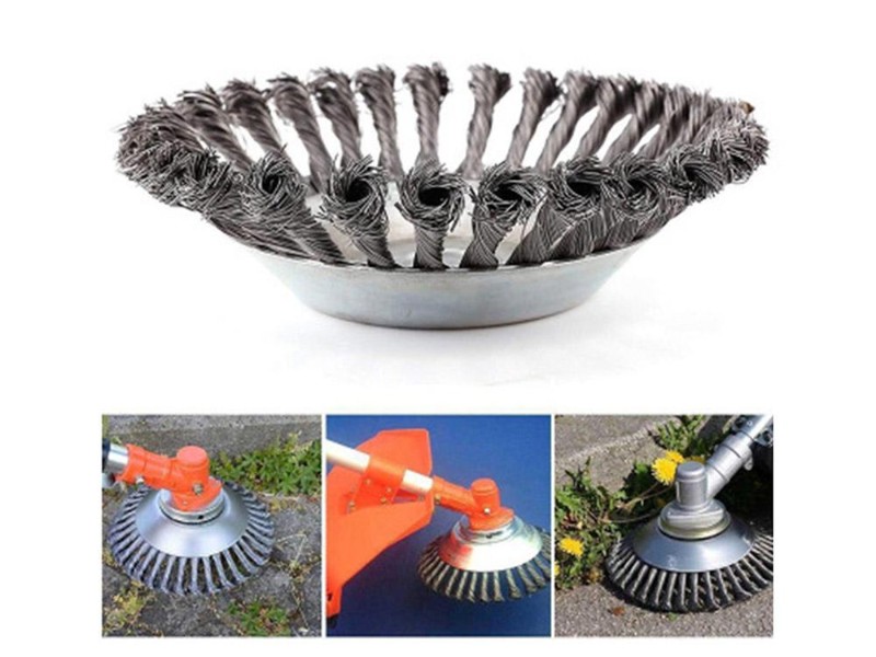 8 Inch Steel Wire Brush Cutter Trimmer Head Replacement