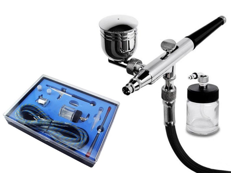 Air Brush Compressor Spray Paint Gun Kit