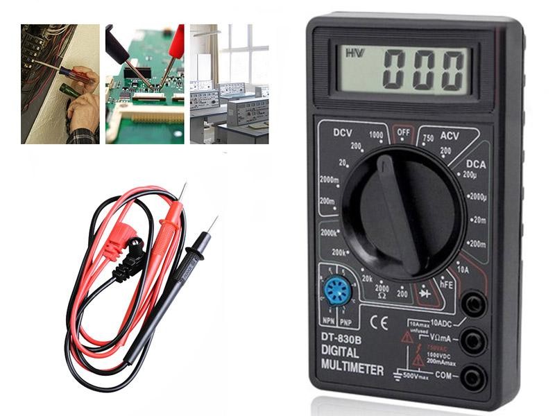 LCD Digital Voltmeter Ammeter Ohm Multimeter