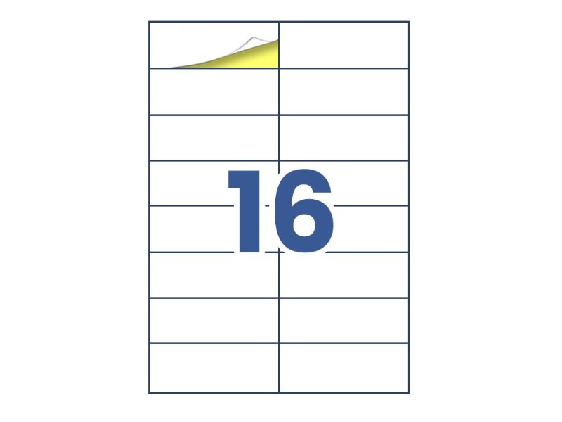 A4 Labels Sticker 16's 100 Sheets