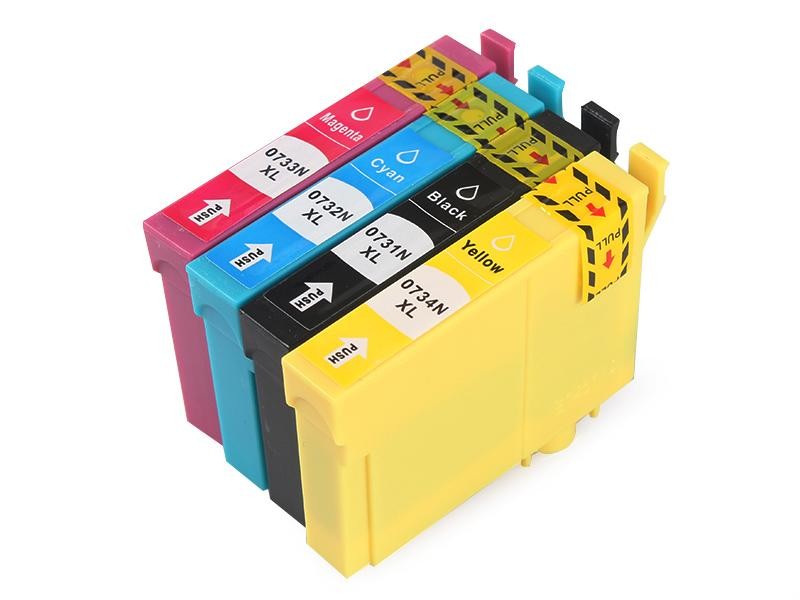 Compatible Ink Cartridges 73N Set 4 Colors for Epson