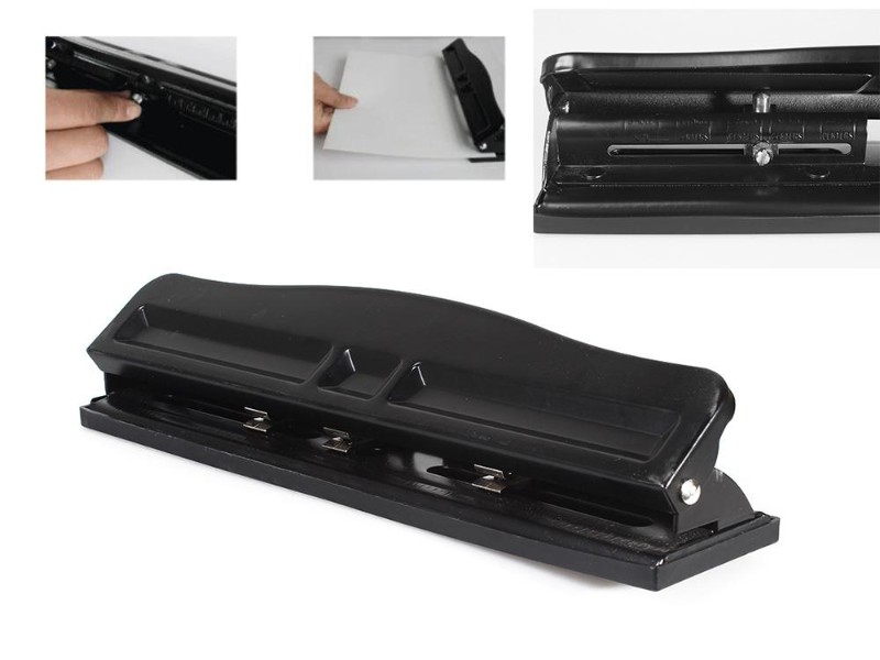 Adjustable 9/32" 3-hole Punch for filing A4 Paper