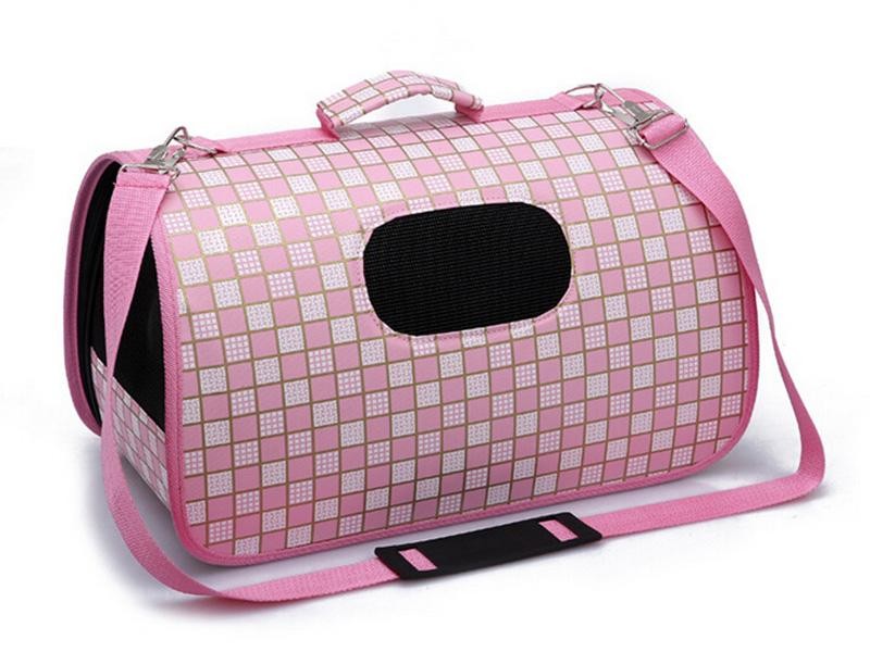 Pet Carrier Travel Cage Bag Large Pink