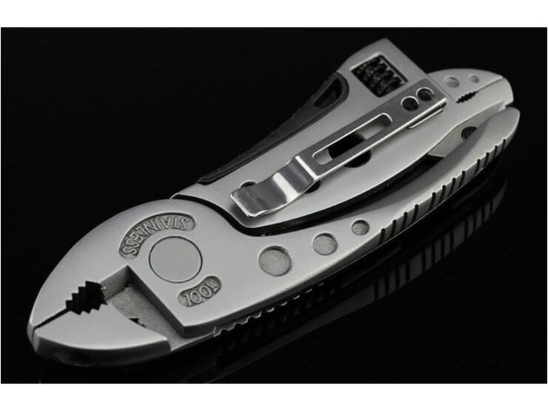 Adjustable Wrench Jaw Screwdriver Pliers Knife Multi Tool Set