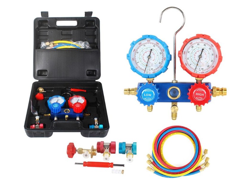 Car Air Conditioning Tool Set Manifold Gauge