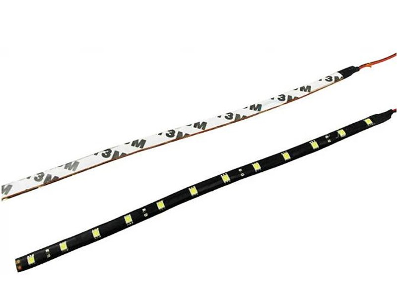 30cm 12 LED Waterproof Flexible Light Strip x 2 Green