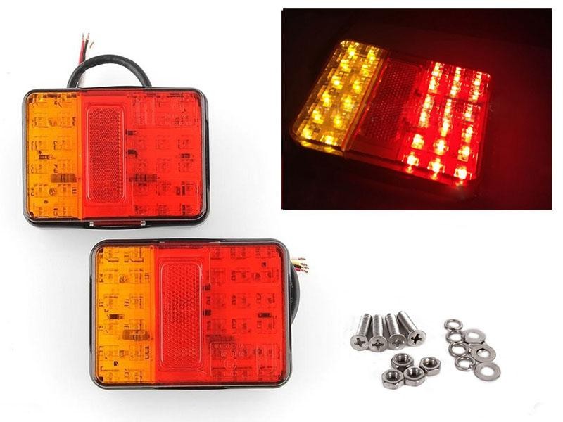 12V 30 LED Trailer Tail Lights 2pcs